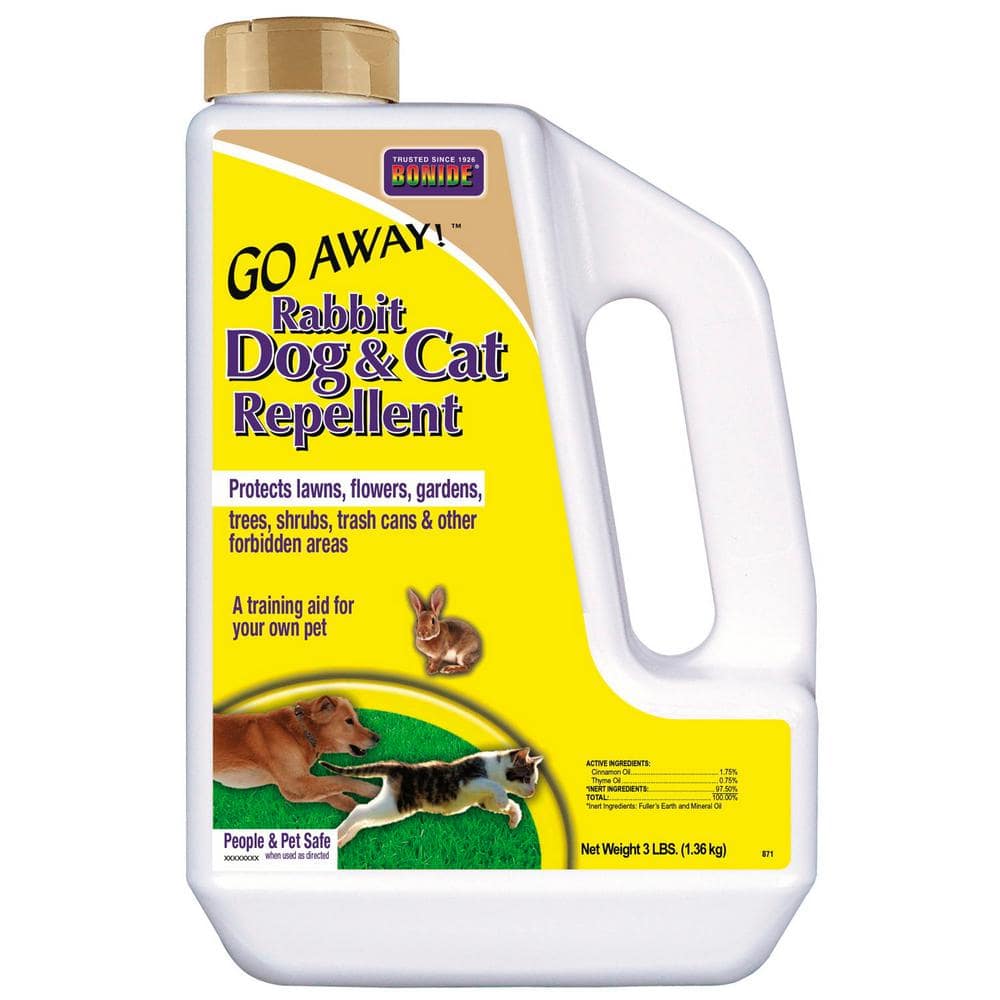 UPC 037321008712 product image for Go Away Rabbit Dog and Cat Repellent, 3 lb Granules, Training Aid, Protects Lawn | upcitemdb.com