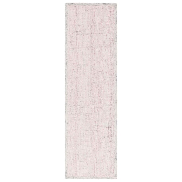 SAFAVIEH Abstract Pink/Ivory 2 ft. x 8 ft. Multicolored Marle Runner Rug