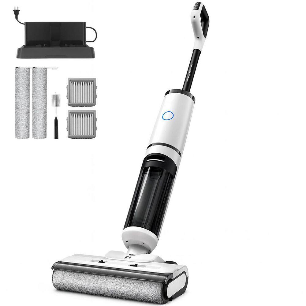 Residential Cordless Hard Floor Wet Dry Vacuum in Gray with Self-Cleaning Hot Drying Voice Prompts LED Display price history on PriceWatchPro