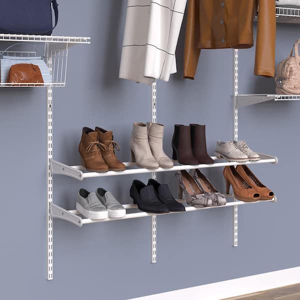 New 4 Tier Wire Shoe Rack Boots Storage Stand Organizer Shelf Boot Tidy Holder 