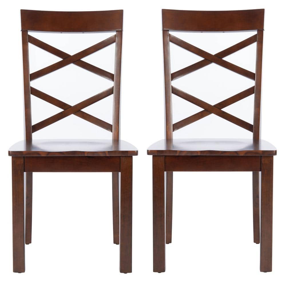 Ainslee Traditional Brown Upholstered Dining Chair Set