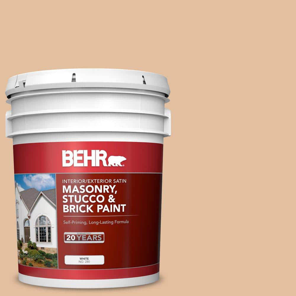 5 gal. #S270-3 Tostada Satin Interior/Exterior Masonry, Stucco and Brick Pa