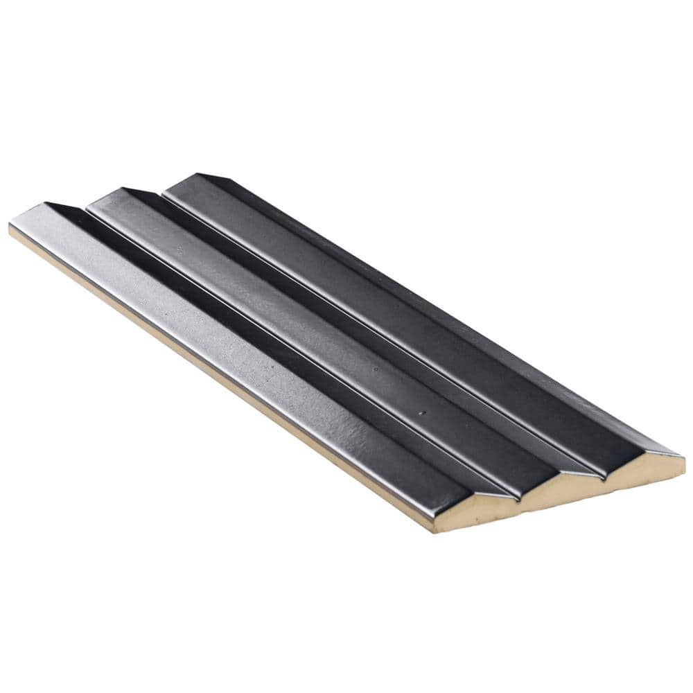 Apex 5" x 16" Gray 3D Polished Porcelain Wall Tile