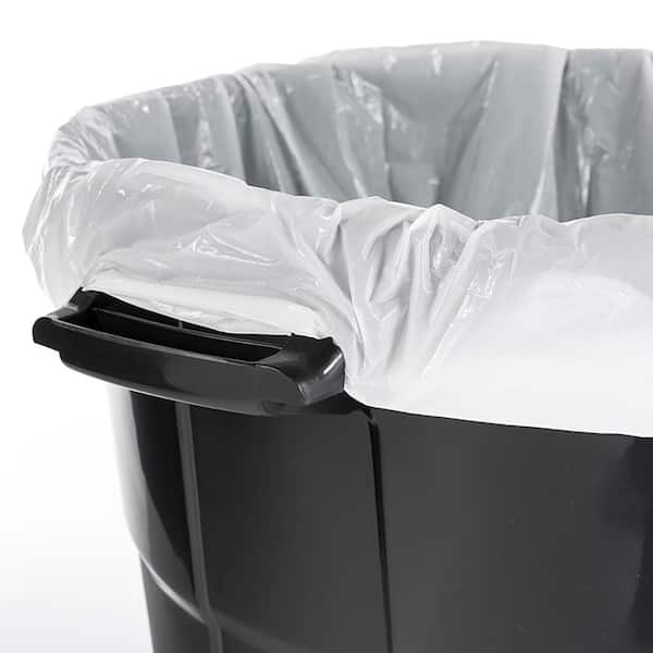 Rubbermaid Roughneck 20 Gallon Black Vented Outdoor Trash Can with Lid  2181136 - The Home Depot