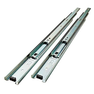 22 in. Full Extension Side Mount Ball Bearing Drawer Slide Set 1-Pair (2 Pieces)