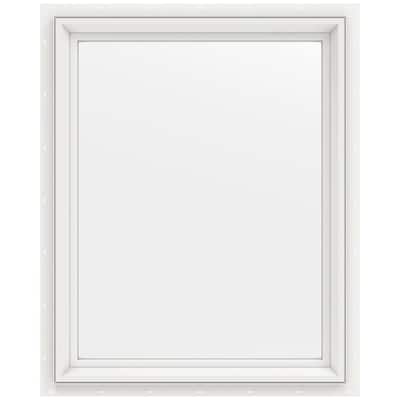 23.5 in. x 29.5 in. V-2500 Series White Vinyl Picture Window w/ Low-E 366 Glass