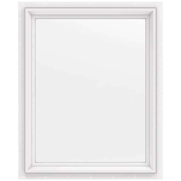 JELD-WEN 23.5 in. x 29.5 in. V-2500 Series White Vinyl Picture Window w/ Low-E 366 Glass