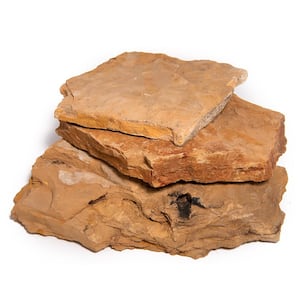 12 in. x 12 in. x 2 in. 30 sq. ft. Snakeskin Natural Flagstone for Landscape Gardens and Pathways