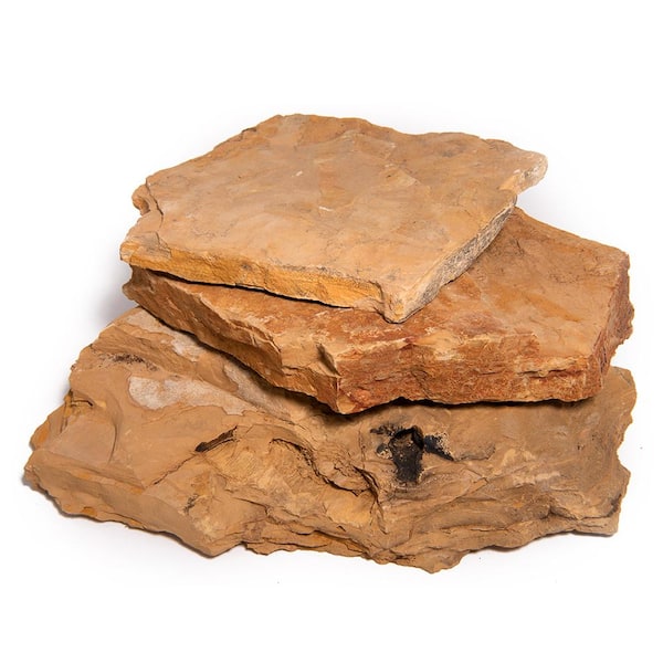 Southwest Boulder & Stone 14 in. x 12 in. x 2 in. 60 sq. ft. Snakeskin Natural Flagstone for Landscape, Gardens and Pathways
