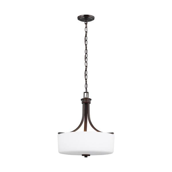 Canfield 3-Light Burnt Sienna Pendant