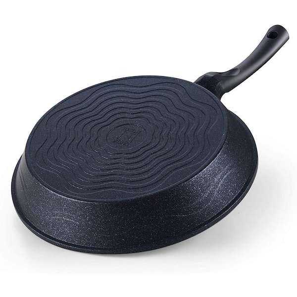 Schnesland Grill Pan for Stove Tops Nonstick Marble Coating Aluminum  Induction Steak Pan with Pour Spout
