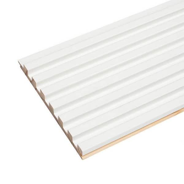 Ejoy 106 in. x 6 in x 0.5 in. Solid Wood Wall 7 Grid Cladding Siding