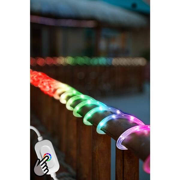 DEERPORT DECOR 16 ft. Color Control Integrated LED Rope Light DEERPORT DECOR 16 ft. Color Control Integrated LED Rope Light