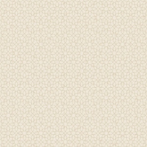 Metallic FX Cream and Gold Geometric Mosaic Design Non-Woven Wallpaper