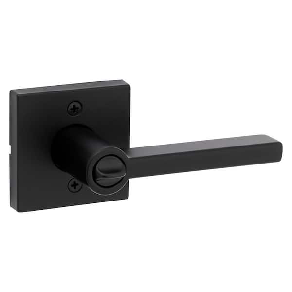 Keyed Alike Door Lockset Universal Reversible Pack of 6 Front Door Levers Square Heavy Matte Black Exterior Locking Entry Keyed Door Handles