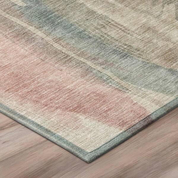 Chantille Machine Washable Indoor/Outdoor Abstract ACN3036 Blush 5 ft. x 7 ft. 6 in. Area Rug