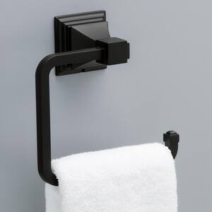 Lakewood Towel Ring in Matte Black