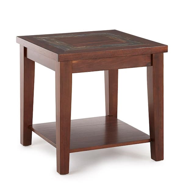 Unbranded Davenport Brown Cherry End Table