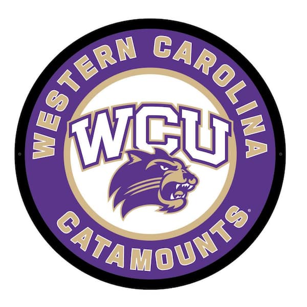 Evergreen Western Carolina University Round 23 in. Plug-in LED Lighted Sign