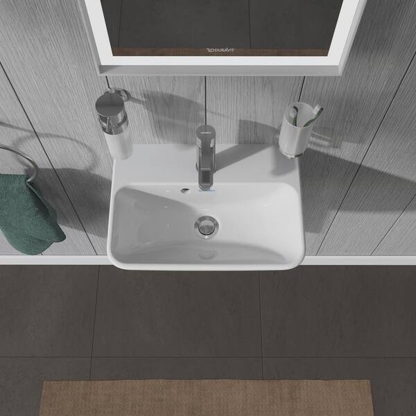 Duravit ME by Starck 17.75 in. Rectangular Bathroom Sink in White 