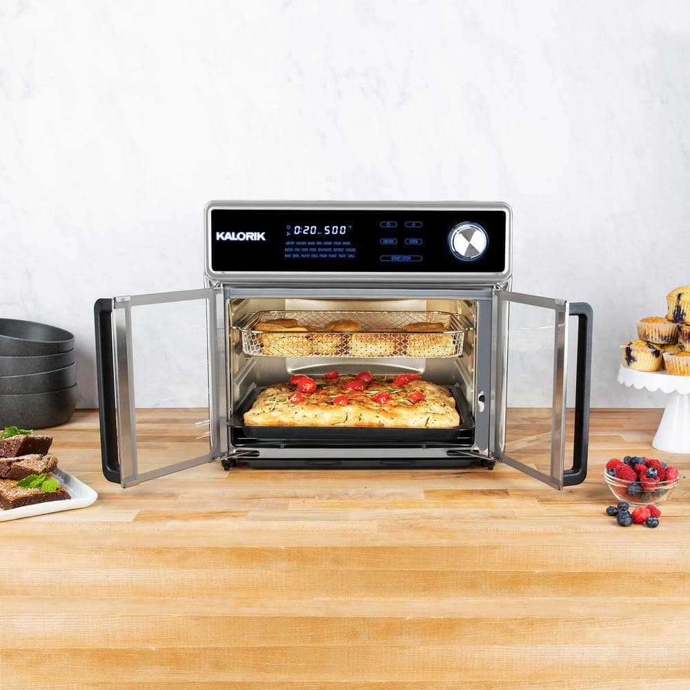 Kalorik 26 Quart Stainless Steel Digital Air Fryer Oven Grill