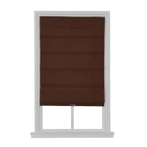 Cordless Blackout Fabric Roman Shade 23X64 Chocolate