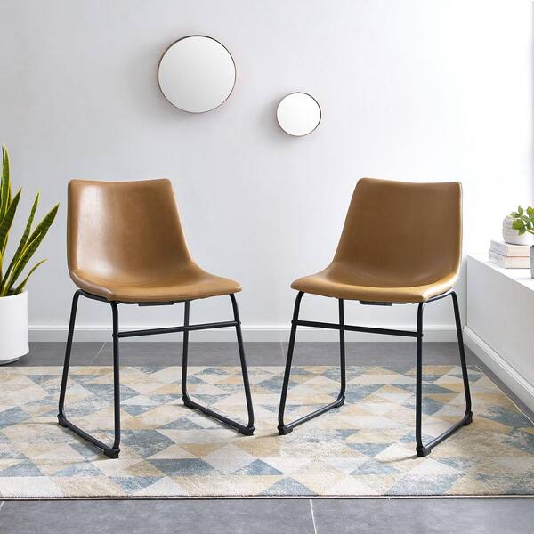faux leather dining chairs