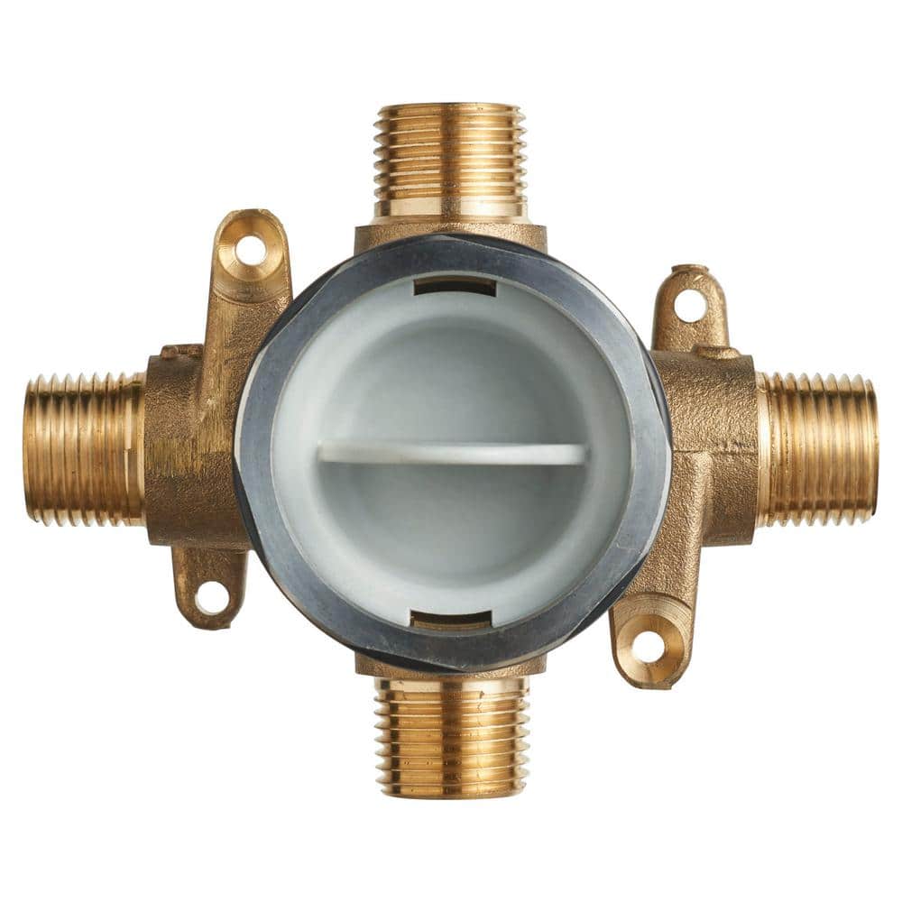 American Standard Brass Shower Rough-In Valve with Universal Inlets/Outlets