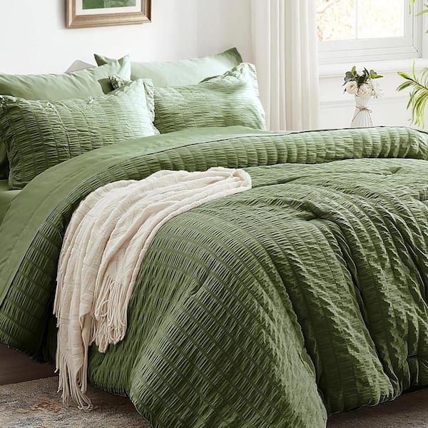 7 Pieces Queen Comforter Set,Bedding Sets Bed in a Bag with Comforter and Sheets