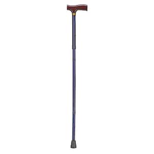 Designer Folding Cane in Cyclone Blue