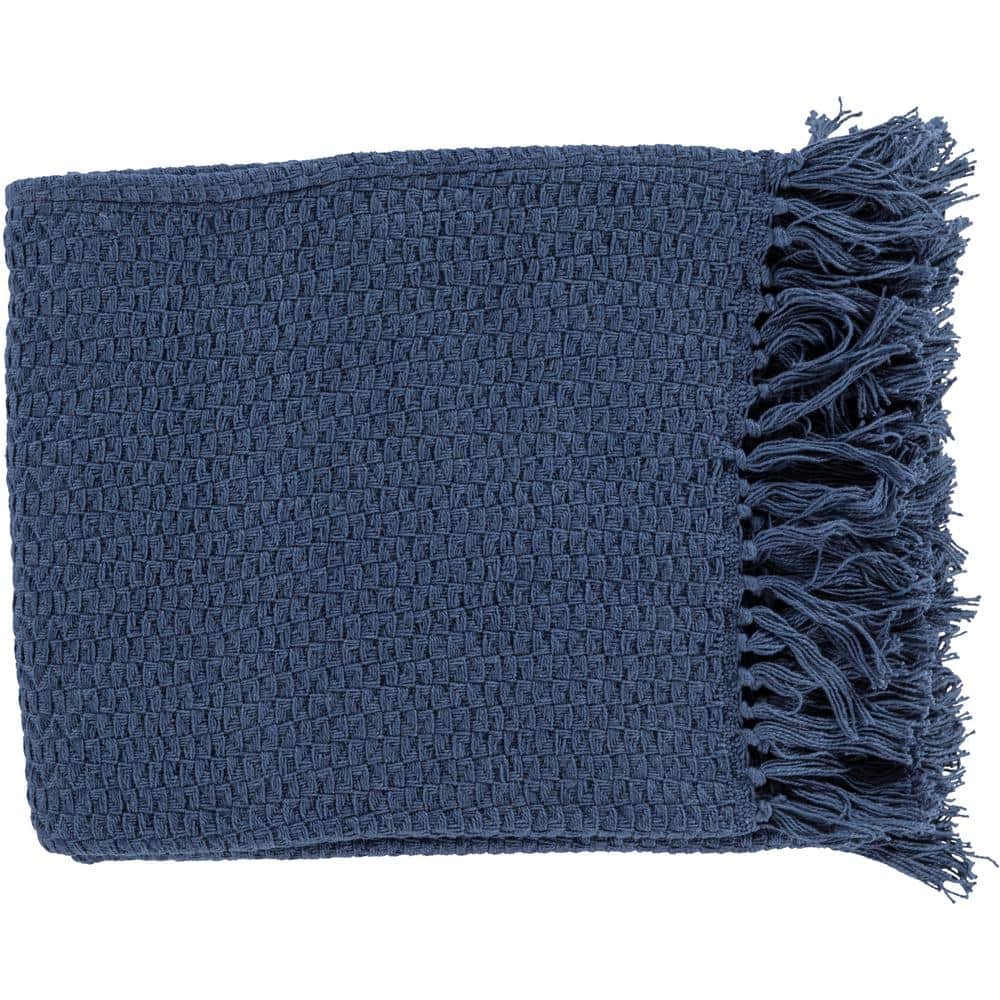 Artistic Weavers Sandford Navy Throw Blanket S00151045446 The Home Depot