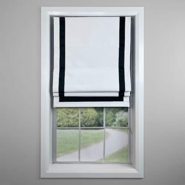 Black cordless 2024 roman shades