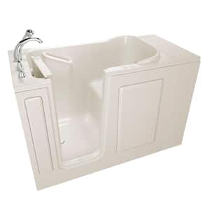 Value Series 48 in. Left Hand Walk-In Whirlpool and Air Bath Bathtub in Biscuit