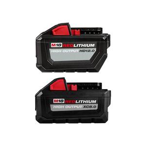 Milwaukee 48-11-1865 M18 M12 REDLITHIUM HIGH OUTPUT XC 6.0 Battery Pack Charger 