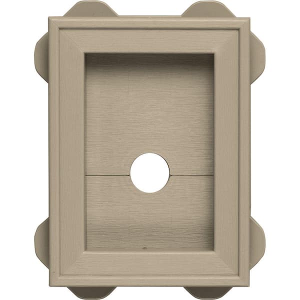 Builders Edge 5.5 in. x 8.625 in. #085 Clay Wrap Around Mounting Block