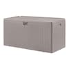 Hampton Bay 73 Gal. Grey Resin Wicker Outdoor Storage Deck Box with  Lockable Lid HBDB73G-SL - The Home Depot