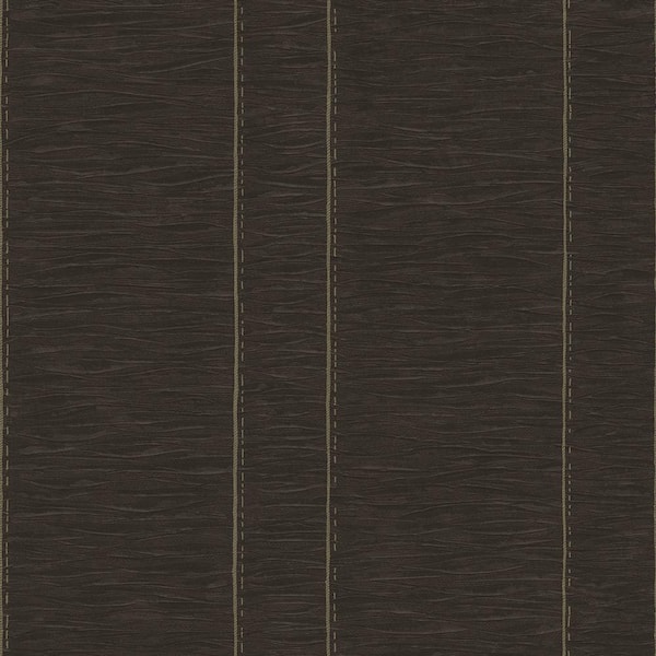 Unbranded Palazzo 2 Collection Black Pleated Stripe Vinyl on Non-Woven Non-Pasted Wallpaper Sample
