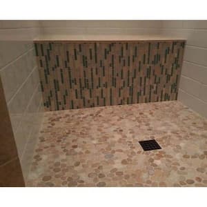 Mixed Berry 12 in. x 12 in. Sliced Pebble Stone Floor and Wall Tile (5.0 sq. ft./Case)