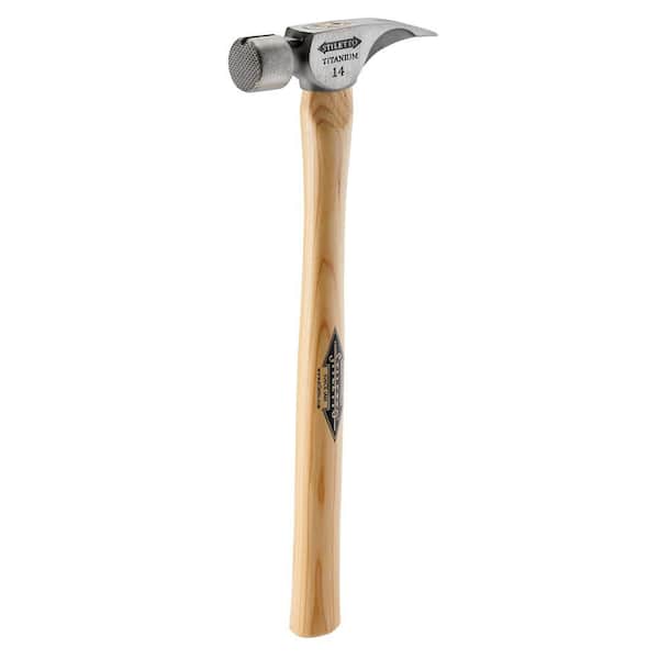 14 Oz. Titanium Milled Face Hammer with 18 in. Straight Hickory Handle