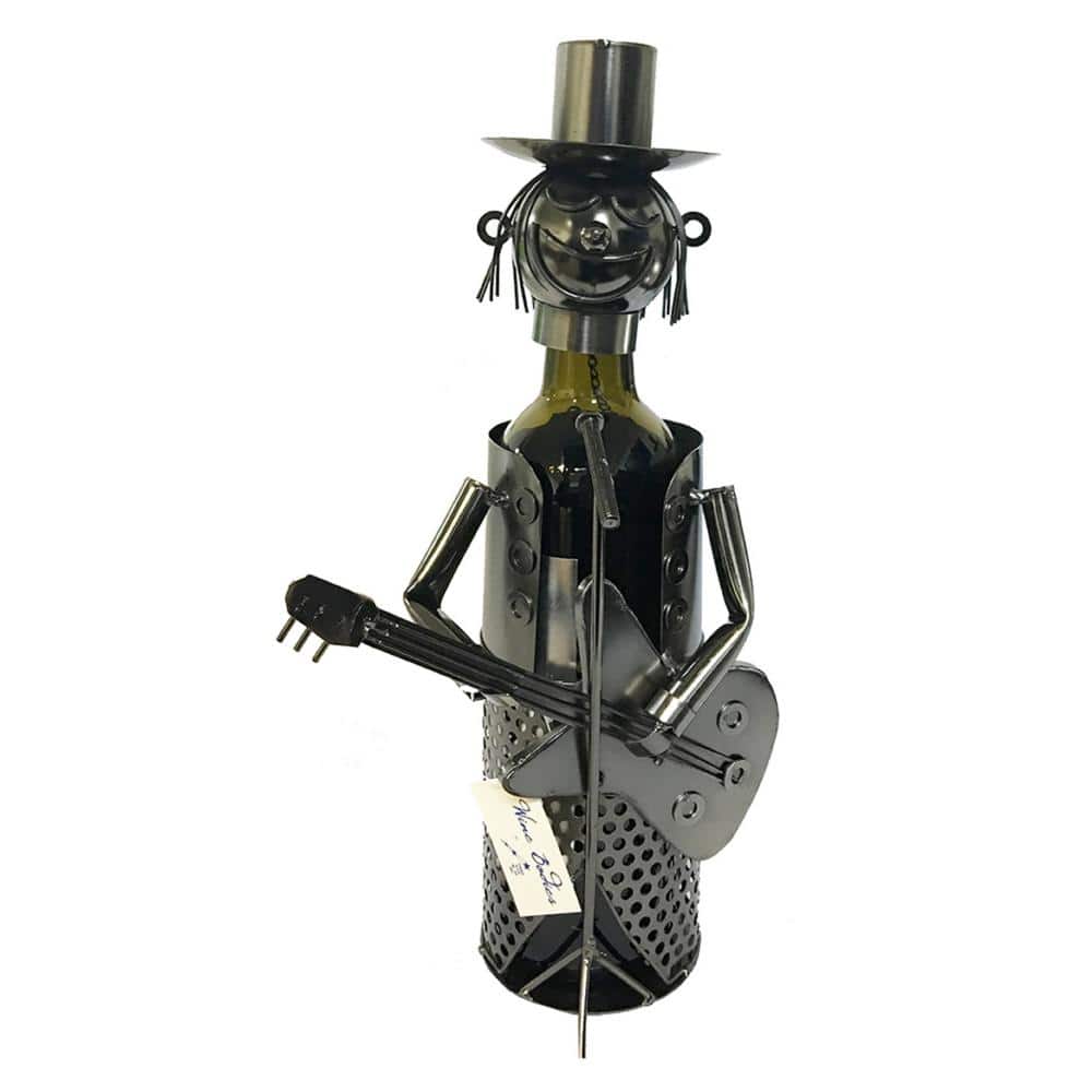 1-Bottle Guitar Player Wine Rack