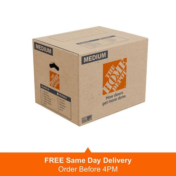 Medium Moving, Shipping, Packing Box with Handles