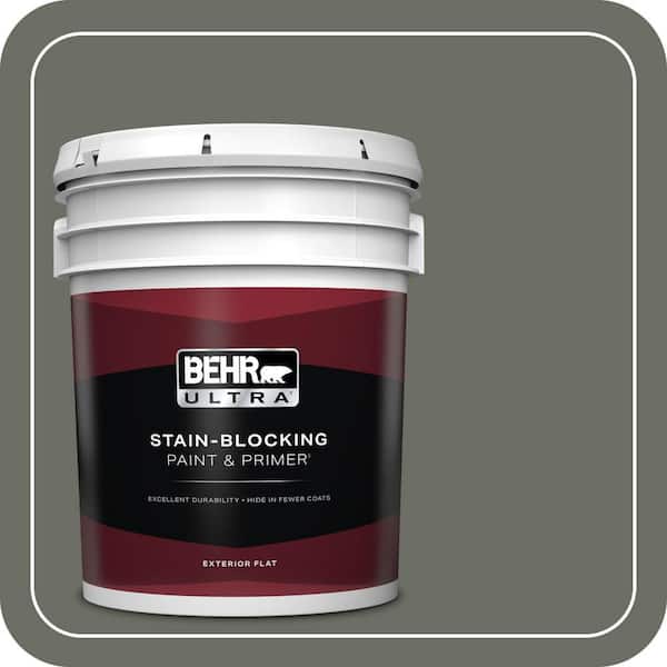 BEHR ULTRA 5 gal. #N380-6 Bonsai Trunk Flat Exterior Paint & Primer