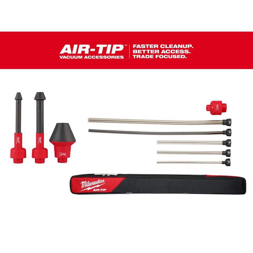 Air-Tip 1-1/4 in. to 2-1/2 in. Flexible Hose Set and Conduit Line Puller Attachment for Wet/Dry Shop Vacuums (8-Piece) price history on PriceWatchPro