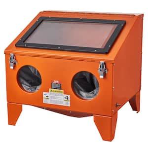 40 Gal. Sandblasting Cabinet 40 to 120PSI Benchtop Sand Blaster with Gun, 4 Ceramic Nozzles for Paint Rust Removal