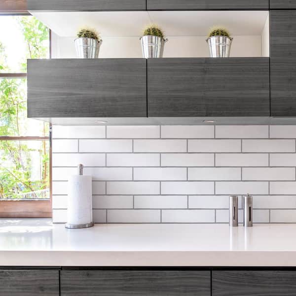 Castillo Matte White 3 in. x 12 in. Ceramic Wall Tile (5.72 sq. ft./Case)