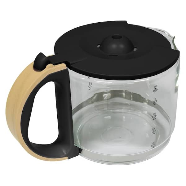 Dorchester Matte Black 10-Cup Replacement Carafe with Lid