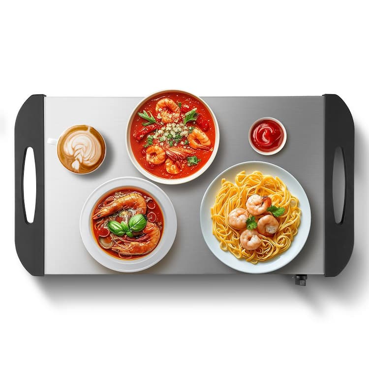 VEVOR Electric Warming Tray, Food Warming Trays for Buffet, Warming Trays with Adjustable Temperature Control