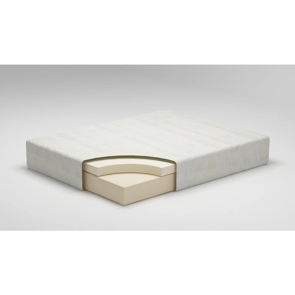 Contemporary White Twin Memory Foam Mattress 12-Inch