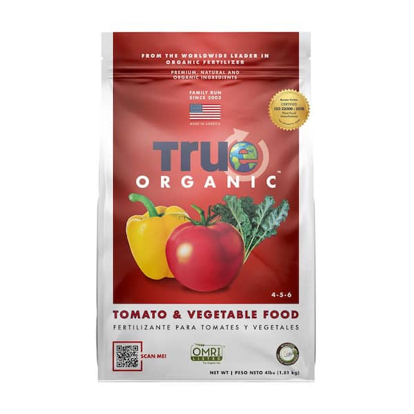 TRUE ORGANIC 4 lbs. Organic Tomato and Vegetable Dry Fertilizer 4-5-6