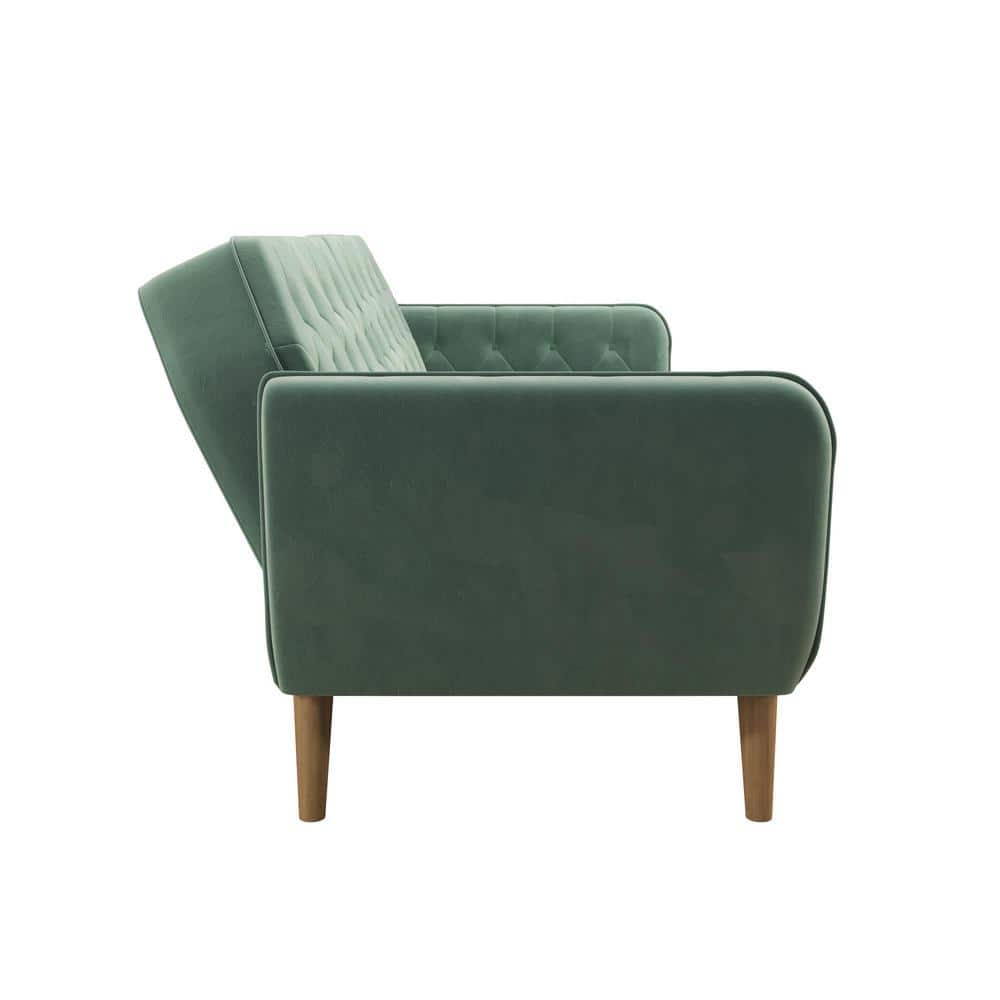 Tallulah Light Green Velvet Memory Foam Sleeper Sofa